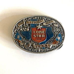 Vintage Lone Star Beer Belt Buckle